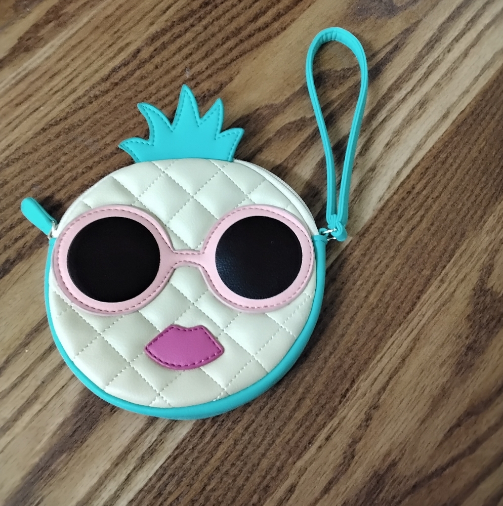 Betsey Johnson Pineapple Wristlet. Good Shape.  All Sales Final